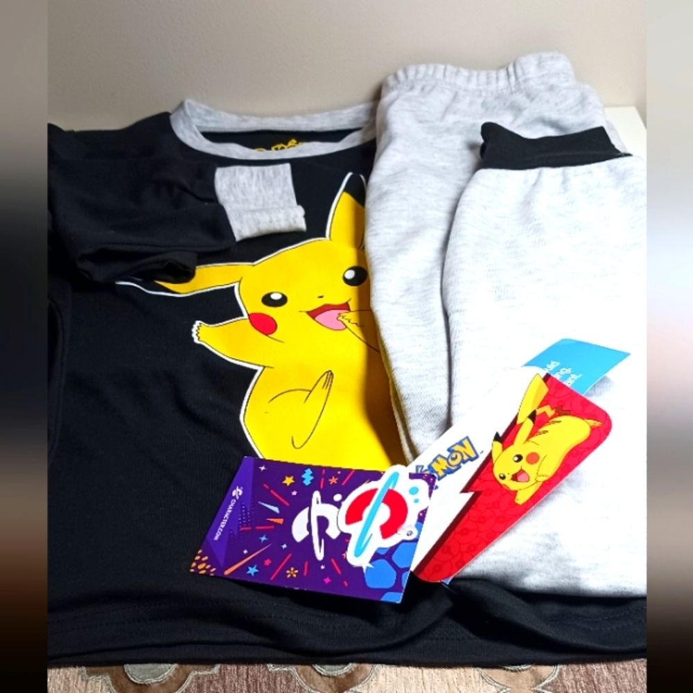 POKEMON 2 pc kids pajama set